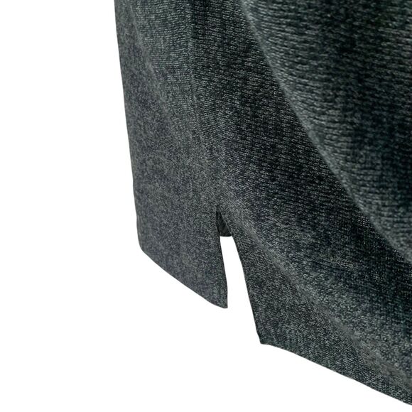 Eileen Fisher Wool & Tencel Sweater Oversized Tunic Top XS Marled Black & Gray - Picture 3 of 8